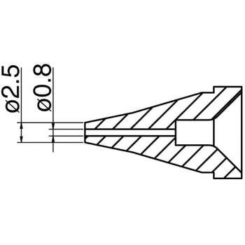 喷嘴尺寸 0.8 毫米HAKKO白光N50-03